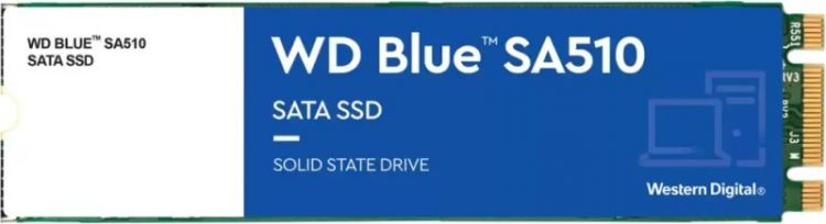 

Накопитель SSD M.2 2280 Western Digital WDS250G3B0B WD Blue SA510 250GB SATA 6Gb/s 555/440MB/s IOPS 80K/78K MTBF 1.75M 100 TBW, WDS250G3B0B