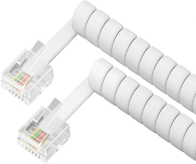 

Шнур Greenconnect GCR-54852 телефонный удлинитель для аппарата витой 3.0m 6P4C (jack 6p4c - jack 6p4c) белый, GCR-54852