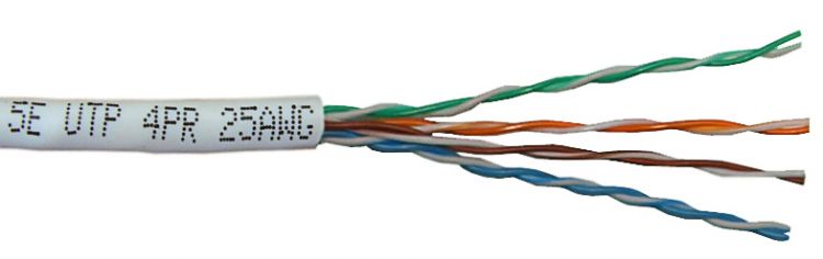 

Кабель витая пара U/UTP 5e кат. 4 пары Neomax NM11001 25AWG(0.45 мм), медь, одножильный (solid), внутренний, PVC, серый, уп/305м, NM11001