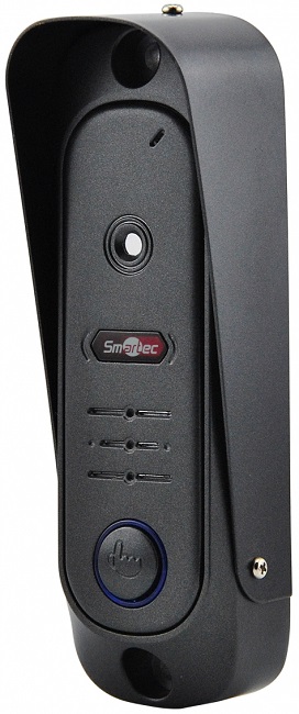 Вызывная панель Smartec ST-DS201H-BK AHD, 4-х проводная линия связи, ИК подсветка, черный