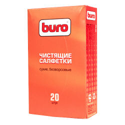 Салфетка Buro BU-Udry чистящие, сухие, безворсовые, 150 х 120 мм, 20 шт