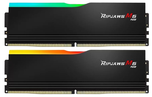 

Модуль памяти DDR5 32GB (2*16GB) G.Skill F5-6000J3040F16GX2-RM5RK RIPJAWS M5 RGB PC5-48000 6000MHz CL30 1.35V, F5-6000J3040F16GX2-RM5RK