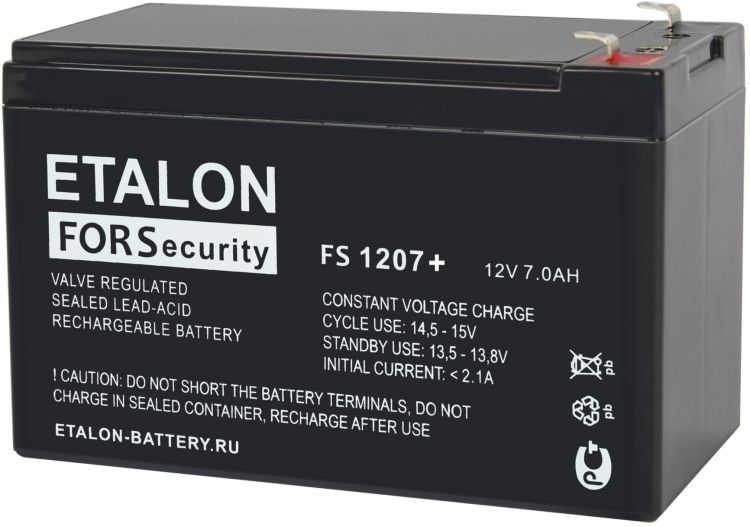 Аккумулятор ETALON FS 1207+ 12В 7Ач