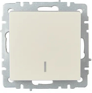 

Выключатель IEK BR-V10-1-10-K10 1-кл. СП BRITE ВС10-1-1-БрКр 10А с инд. бежевый, BR-V10-1-10-K10