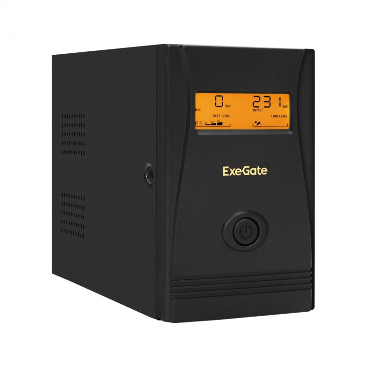 Источник бесперебойного питания Exegate Power Smart ULB-800.LCD.AVR.4C13 EX292775RUS 800VA/480W, LCD, AVR, 4*C13, Black