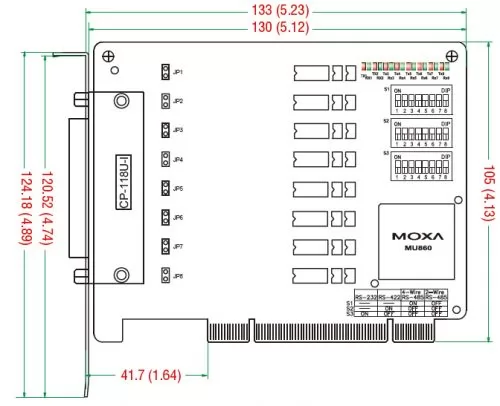 MOXA CP-118U-I w/o Cable