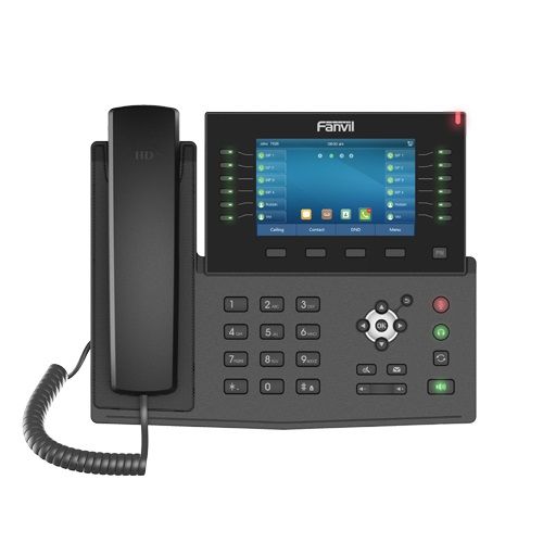 Телефон VoiceIP Fanvil X7C 20 линий SIP, 2х10/100/1000, 5" цветной дисплей, 60  клавиш быстрого набо