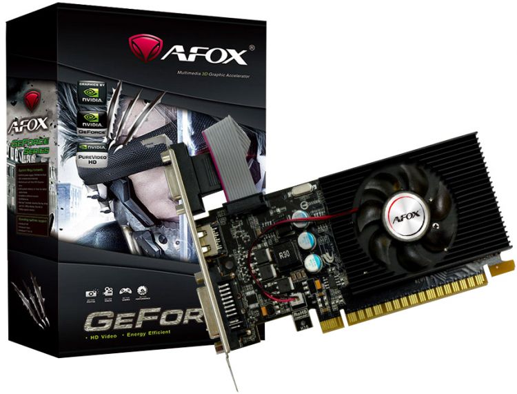 цена Видеокарта PCI-E Afox GeForce GT220 AF220-1024D3L2 1GB DDR3 128bit 40nm 625/12000MHz D-Sub/DVI-D/HDMI