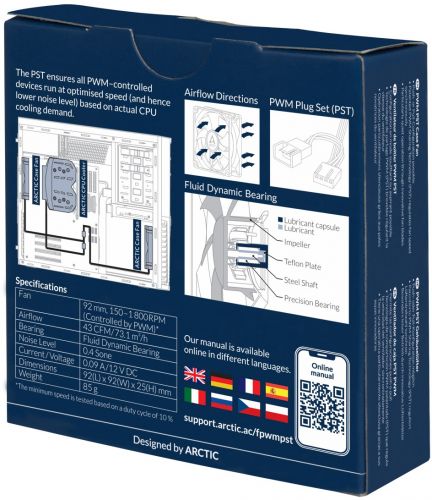 Вентилятор для корпуса ARCTIC F9 PWM PST