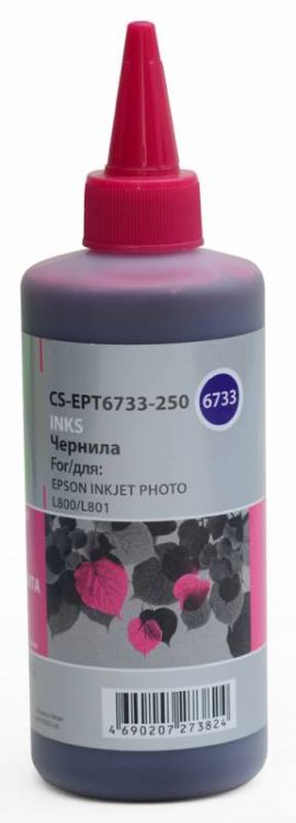 

Картридж Cactus CS-EPT6733-250 пурпурный 250мл для Epson L800/L810/L850/L1800, CS-EPT6733-250