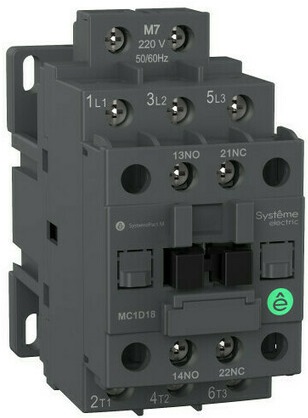 

Контактор Systeme Electric MC1D12E7 MC1D 3P 12A НО+НЗ 48V 50/60ГЦ, MC1D12E7