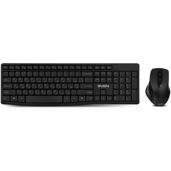 

Клавиатура и мышь Wireless Sven KB-C3500W 2,4 GHz, 106 кл, 800-1600DPI, KB-C3500W