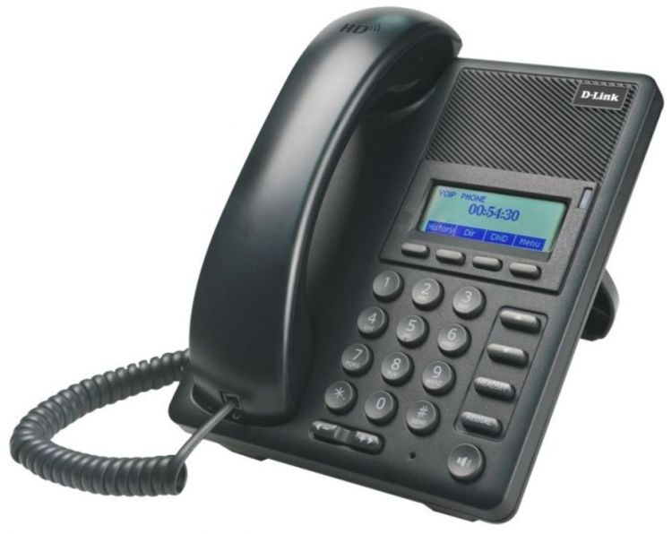 Телефон VoiceIP D-link DPH-120S/F1C с 1 WAN-портом 10/100Base-TX, 1 LAN-портом 10/100Base-TX