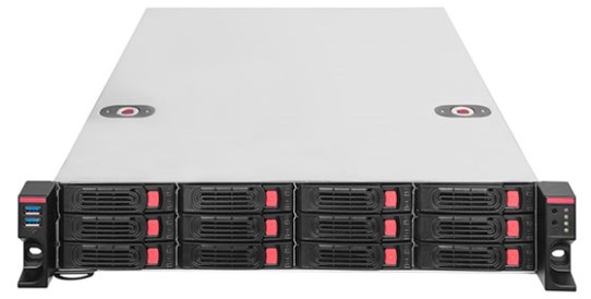 Корпус серверный 2U SilverStone SST-RM22-312 12*3,5 hot-swap, 7*PCIe, без БП, 2*USB 3.1 22815