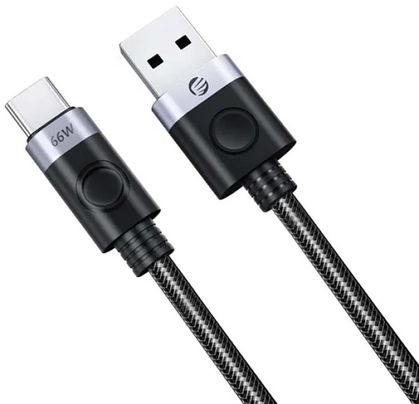 

Кабель интерфейсный Orico ORICO-A2C-10-BK-BP USB-A 3.0(m)/USB-C(m), 480 Мбит/с, PD 66 Вт, 1 м, черный/серебристый, ORICO-A2C-10-BK-BP