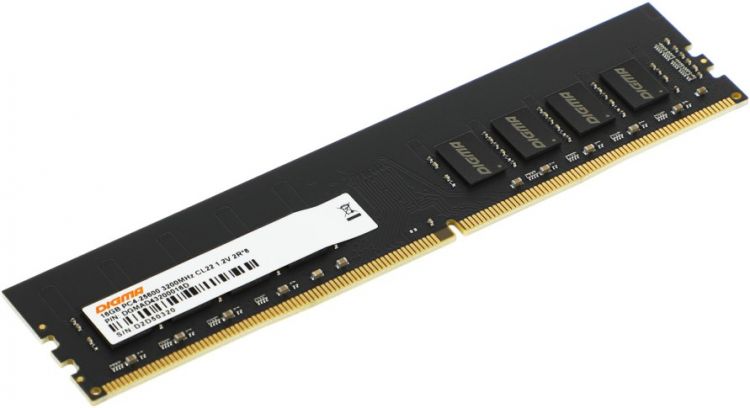 Модуль памяти DDR4 16GB Digma DGMAD43200016D 3200MHz RTL PC4-25600 CL22 DIMM 288-pin 1.2В dual rank Ret