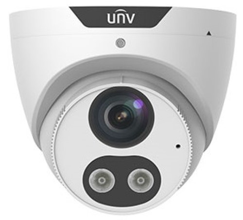 Видеокамера IP UNIVIEW IPC3614SB-ADF28KMC-I0 купольная, 1/2.7" 4 Мп КМОП 30 к/с, ИК-подсветка и тревожная подсветка видимого спектра до 30м., LightHun