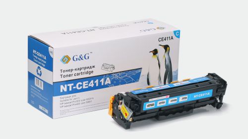 Тонер-картридж голубой G&G NT-CE411A