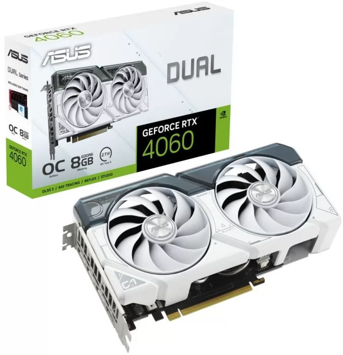 ASUS GeForce RTX 4060 DUAL OC (DUAL-RTX4060-O8G-WHITE)