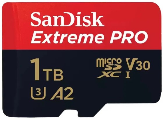 

Карта памяти MicroSDXC 1024GB SanDisk Extreme PRO SDSQXCD-1T00-GN6MA for 4K Video on Smartphones, Action Cams & Drones 200MB/s Read, 140MB/s Write, Li, Extreme PRO