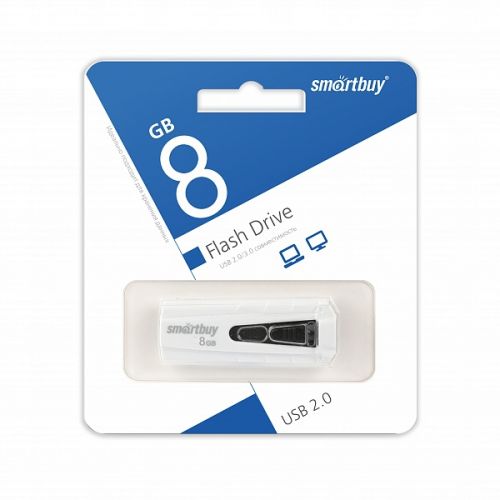 

Накопитель USB 2.0 8GB SmartBuy SB8GBIR-W, SB8GBIR-W