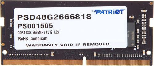 Модуль памяти SODIMM DDR4 8GB Patriot Memory PSD48G266681S Signature Line PC4-21300 2666MHz CL19 1.2