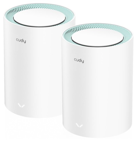 

Роутер Cudy M1300(2-Pack) AC1200 Wi-Fi Gigabit Mesh Solution, Chipset MT7621+MT7613B+MT7603, Dual-Band, 867Mbps at 5GHz + 300Mbps at 2.4GHz, 802.11ac/, M1300(2-Pack)