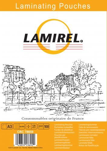 Пленка Fellowes LA-78659 для ламинирования Lamirel А3, 125мкм, 100шт