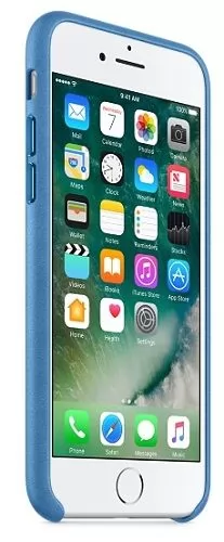 Apple iPhone 7 Leather Case - Sea Blue