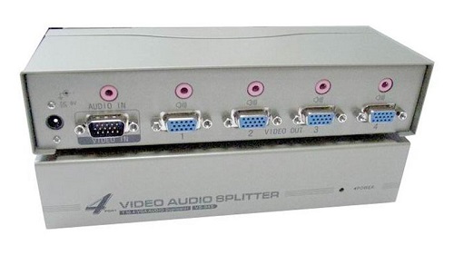 Разветвитель OSNOVO D-VA104 1VGA+1Стерео Аудио вх./4 VGA+4 Стерео Аудио. Расстояние передачи до 50м, разрешение до 1920х1440, 60Гц, подключение VGA(15 розетка аудио стерео jung sla2an