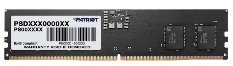 

Модуль памяти DDR5 32GB Patriot Memory PSD532G52002 Signature PC5-41600 5200MHz CL42 1.1V, PSD532G52002