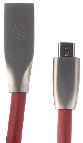 

Кабель интерфейсный USB 2.0 Cablexpert CC-G-mUSB01R-1M AM/microB, серия Gold, длина 1м, красный, блистер, CC-G-mUSB01R-1M