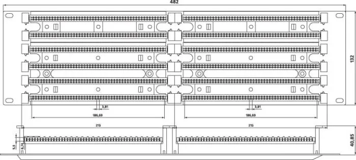 фото Hyperline 110C-19-300P-3U