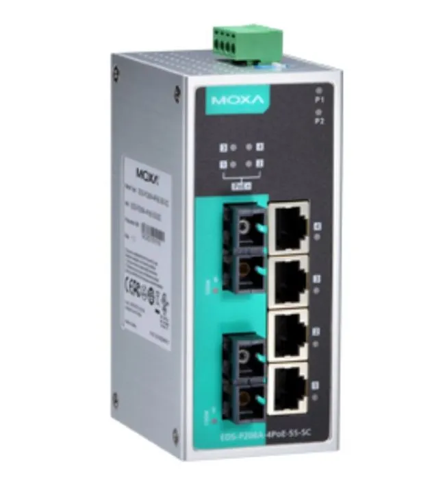 MOXA EDS-P206A-4PoE-SS-SC-T