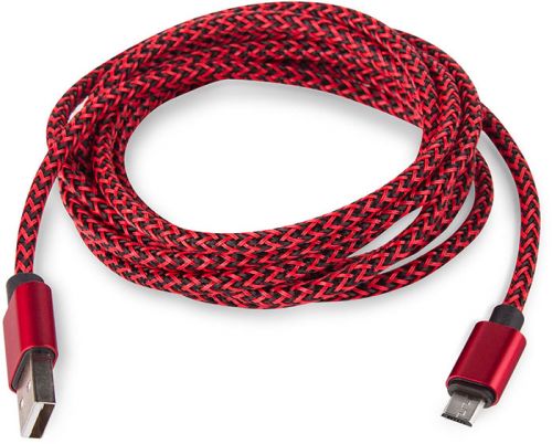 Кабель интерфейсный Rombica Digital AB-04 Red USB 2.0 - Micro-USB, красный
