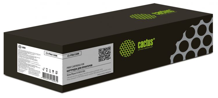 

Картридж Cactus CS-PH6130M для принтеров Xerox Phaser 6130 пурпурный 1900 стр., CS-PH6130M