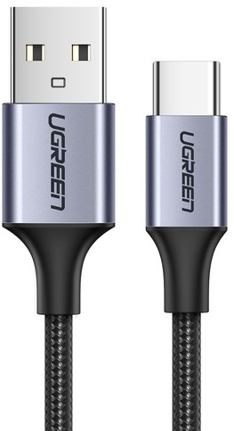 

Кабель UGREEN US288 60408 USB-C Male / USB 2.0 Male, 3м, серый космос, US288