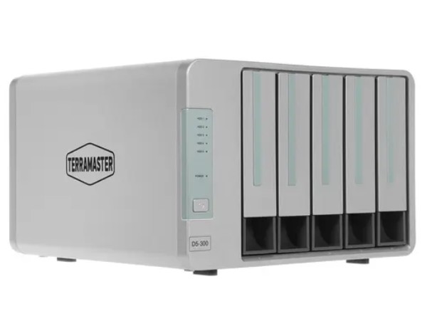 

Сетевое хранилище Terramaster D5-300 DAS tower 2*HDD, RAID0,1,10,5, JBOD/up to 5 HDDs SATA(3,5' or 2,5')/USB3.1 Type-C gen1/PS, D5-300