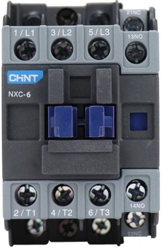 Контактор CHINT 836696 NXC-06, 6А, 220В/АС3, 1НО+1НЗ, 50Гц (R)