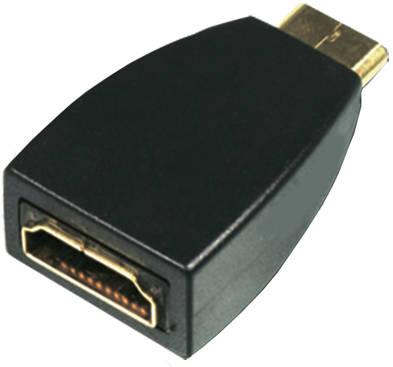 

Переходник LAZSO APHH10/CA HDMI штекер(C)/ HDMI розетка(А), 19pin, позолоченные контакты., APHH10/CA