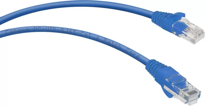 Cabeus PC-UTP-RJ45-Cat.6-0.3m-BL