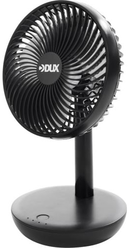 Вентилятор настольный DUX DX-660 60-0215 USB, черный, 6 Вт
