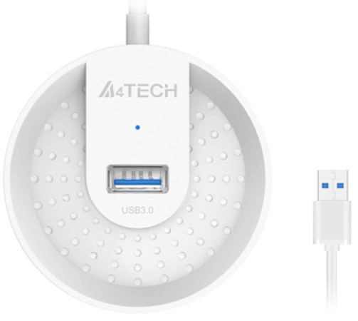 

Разветвитель A4Tech HUB-30 4*USB 3.0, белый (1874613), HUB-30