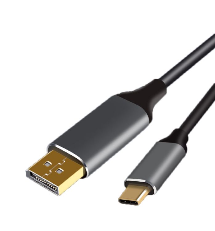 

Кабель-адаптер VCOM CU422MC-1.8M USB 3.1 Type-C(m) --> DP(m) 4K@60Hz, 1.8m, Aluminium Shell, CU422MC-1.8M