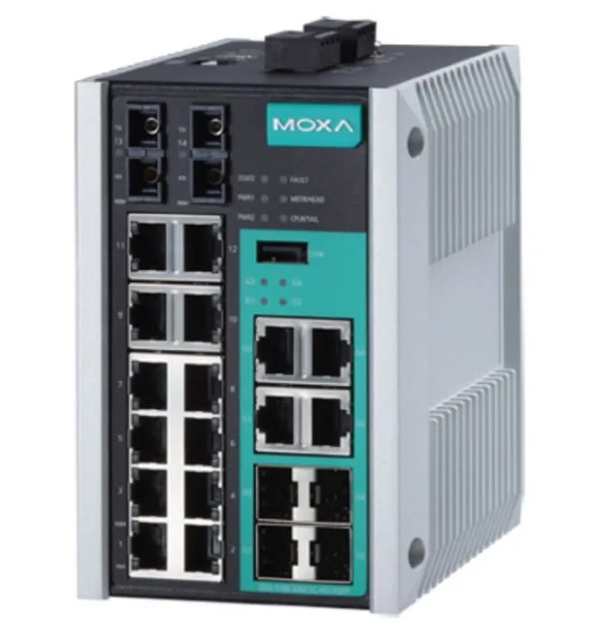 MOXA EDS-518E-MM-SC-4GTXSFP-T