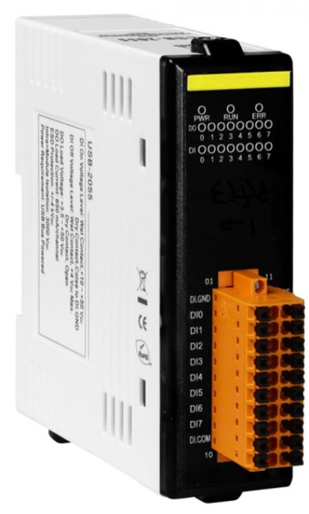 

Модуль ICP DAS USB-2055 CR 8-channel Isolated Digital Input and 8-channel Isolated Digital Output, USB-2055 CR