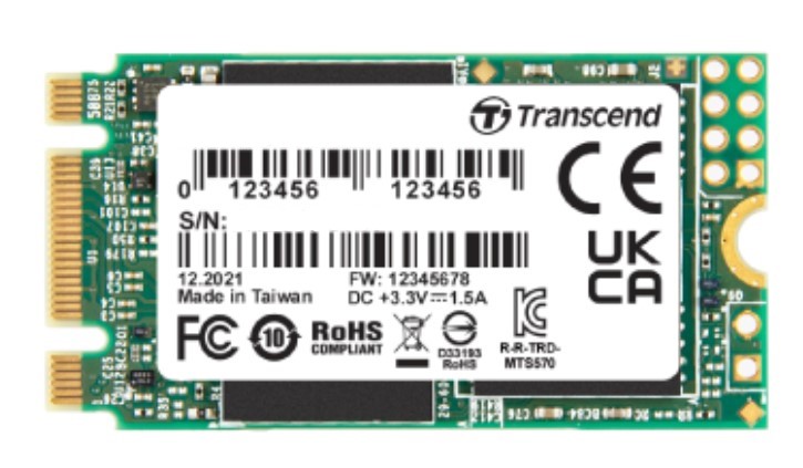 Накопитель SSD M.2 2242 Transcend TS1TMTS570T MTS570T 1TB SATA 6Gb/s 560/520MB/s IOPS 85K/90K MTBF 3M