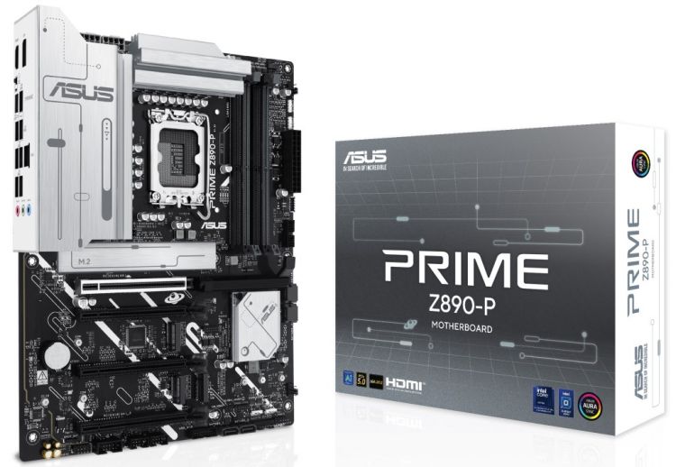 

Материнская плата ATX ASUS PRIME Z890-P (LGA1851, Z890, 4*DDR5 (7600), 4*SATA, 4*M.2, 3*USB 3.2, 4*USB 2.0, USB Type-C, 4*PCIe x16, HDMI, DP), PRIME Z890-P