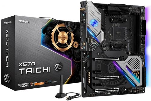 Материнская плата ATX ASRock X570 TAICHI (AM4,AMD Premium X570,4*DDR4(4666),8*SATA 6G RAID,3*M.2,5*P