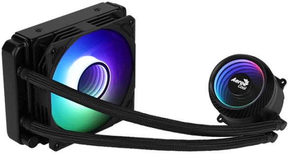 Система охлаждения жидкостная AeroCool MIRAGE L120 4710562755985 LGA2066/2011/1200/115X/775/AM4/AM3+/AM3/AM2+/AM2/FM2/FM1 (120mm fan, 600-1800rpm, 72.